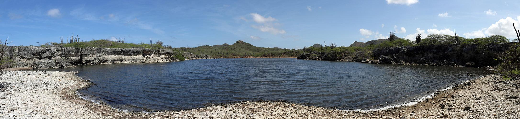 Photo panoramique de la saline de la [q]Playa Funchi[q]