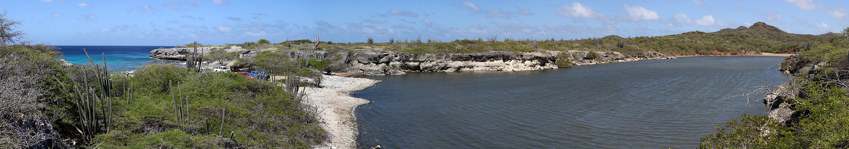 Photo panoramique de la saline de la [q]Playa Funchi[q]