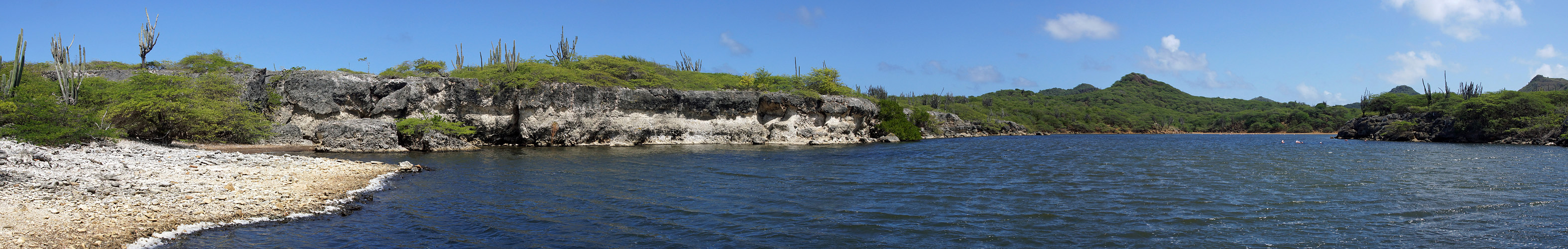 BONAIRE - photo panoramique de la saline de la [q]playa Funchi[q]