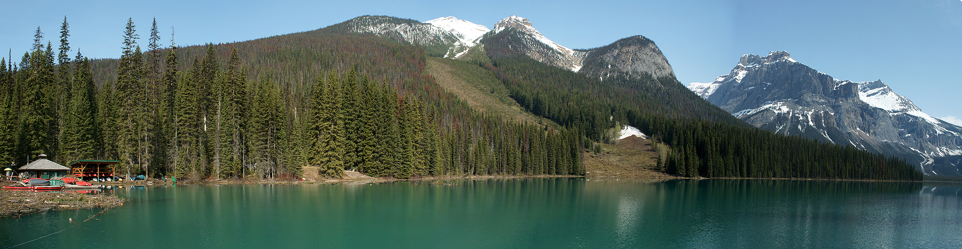 Photo panoramique du lac Emerald (Yoho)