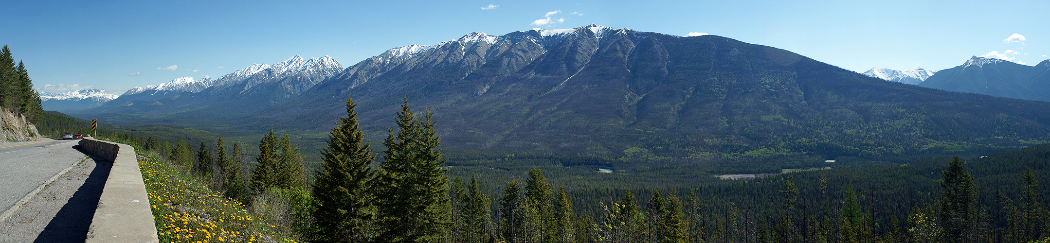 Photo panoramique de la vallée de la rivière Kootenay (Kootenay)