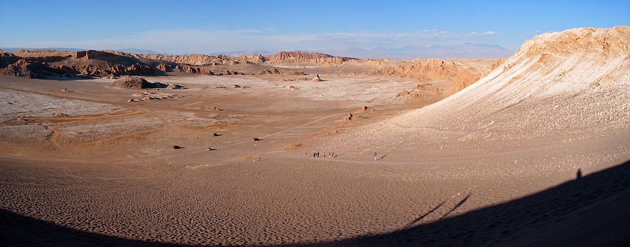 Photo panoramique de la Vallée de la Lune