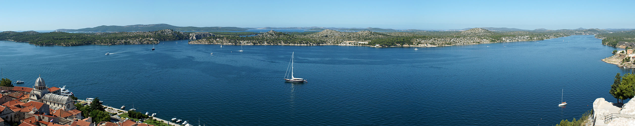 Photo panoramique de Šibenik