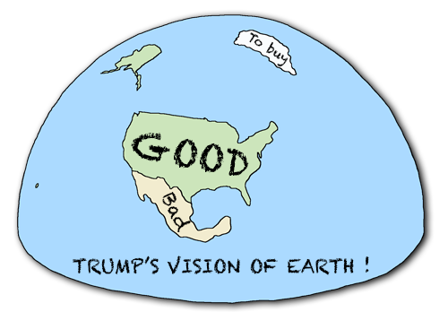 Dessin Le monde selon Trump !