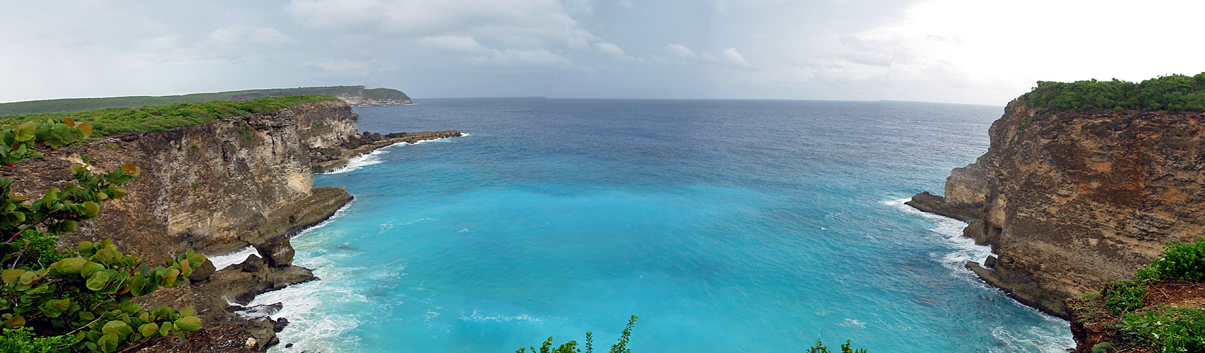 Photo panoramique de la côte atlantique près de la Pointe de la Grande Vigie