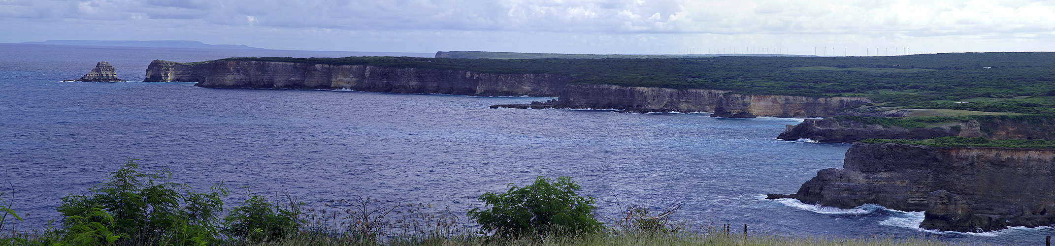 Photo panoramique de la pointe de la Grande Vigie