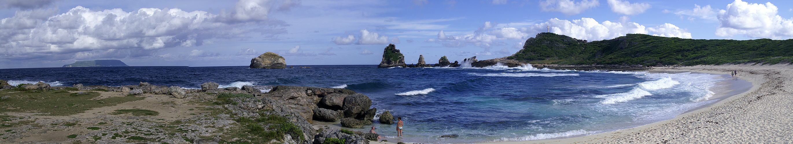 Photo panoramique de la pointe des Châteaux