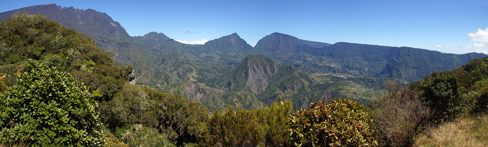 Photo panoramique du cirque de Salazie