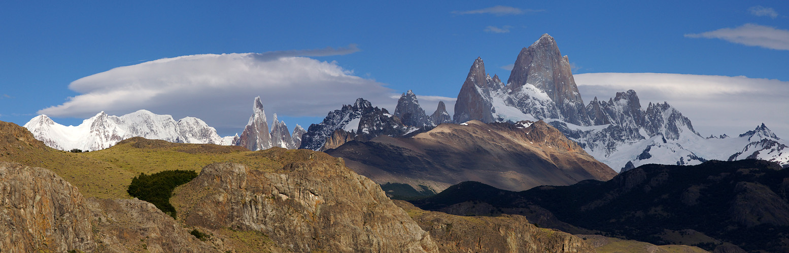 Photo panoramique du massif du [q]Fitz Roy[q]