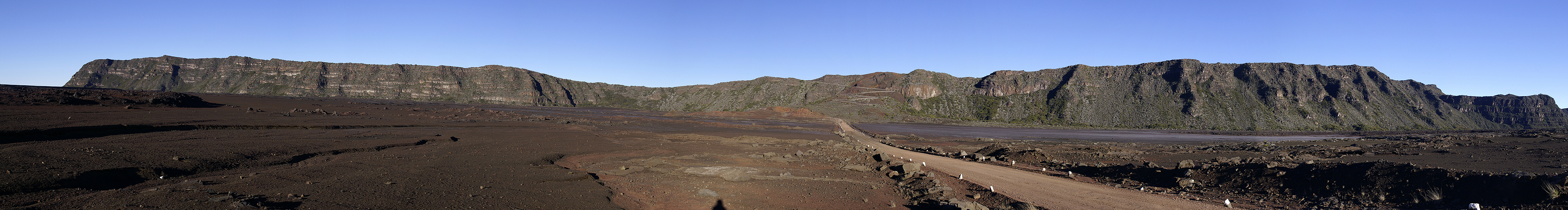 Photo panoramique de la plaine des sables depuis la route éponyme