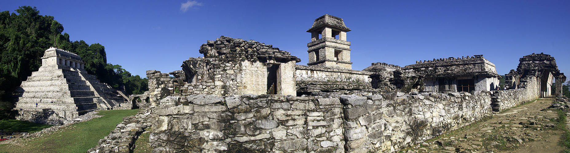 YUCATAN - photo panoramique de Palenque