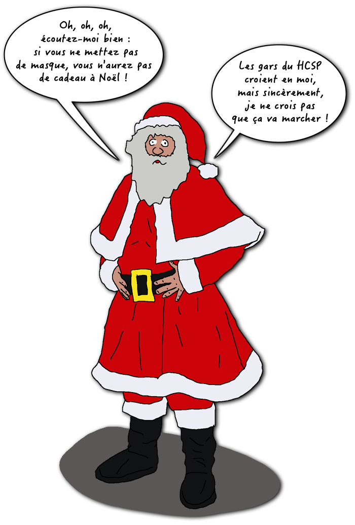 Dessin Père Noël et HCSP