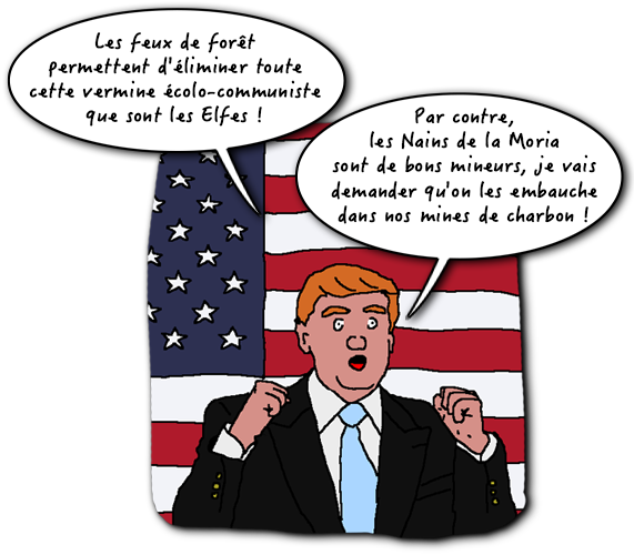 Dessin Trump et les feux de forêts !