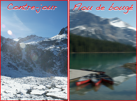 Exemple de contre-jour et de flou de bougé