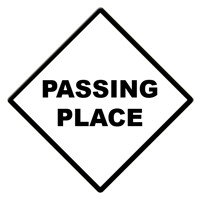 Panneau passing place !