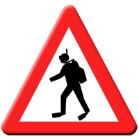 Panneau attention plongeur !