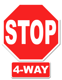 Panneau stop 4-way !