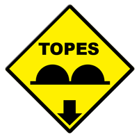 Panneau topes !