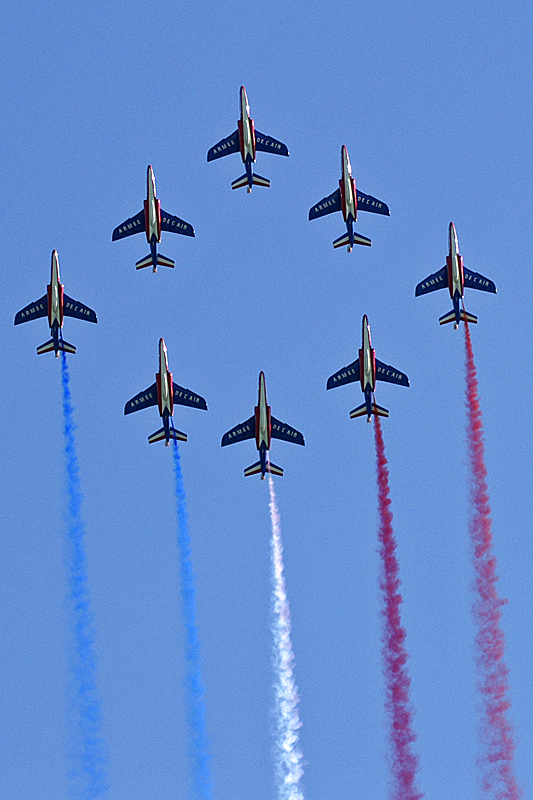 Air Expo - La patrouille de France sur Alphajet