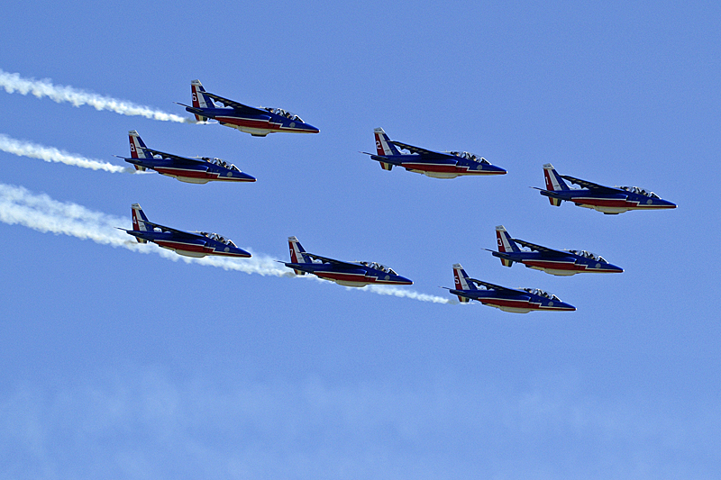 Air Expo - La patrouille de France sur Alphajet