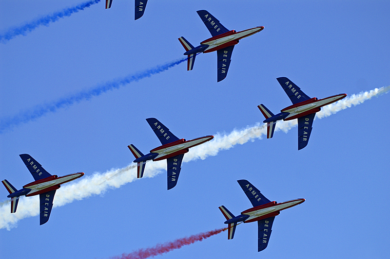 Air Expo - La patrouille de France sur Alphajet