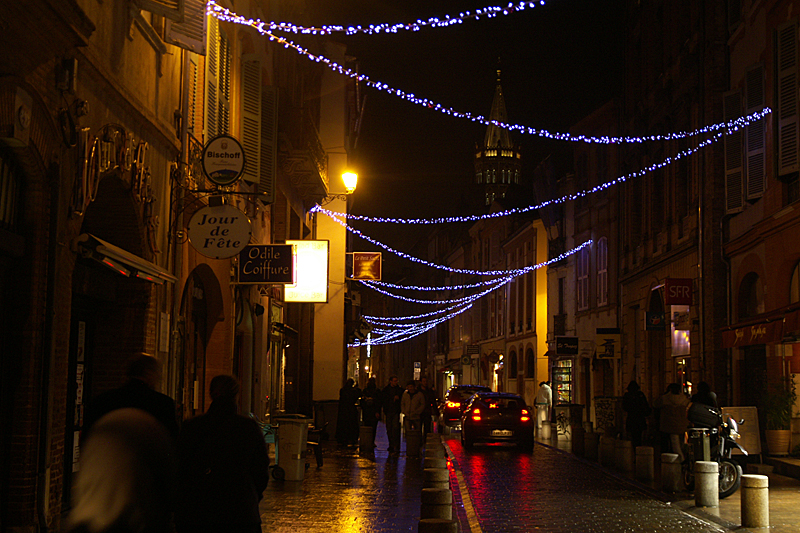 Toulouse de nuit - La rue du Taur
