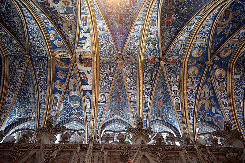 Balade dans le Tarn - Plafond de la cathédrale Ste-Cécile, Albi (Tarn)