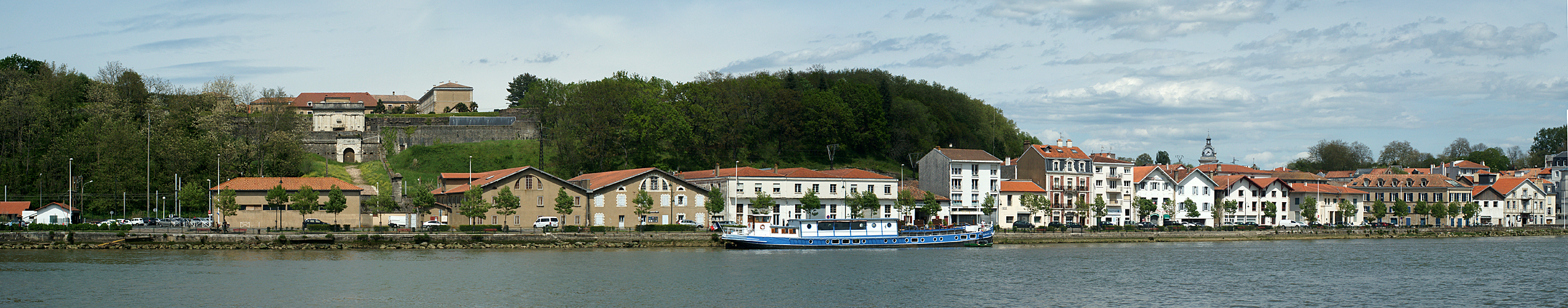 Biarritz - Bayonne - Bayonne - Quais Lesseps[br]avec la citadelle