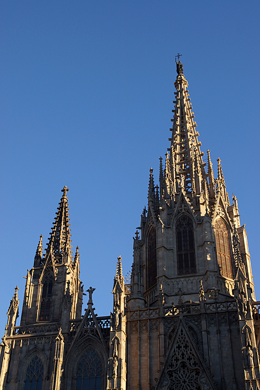 24h. à Barcelone - Flèches de la cathédrale