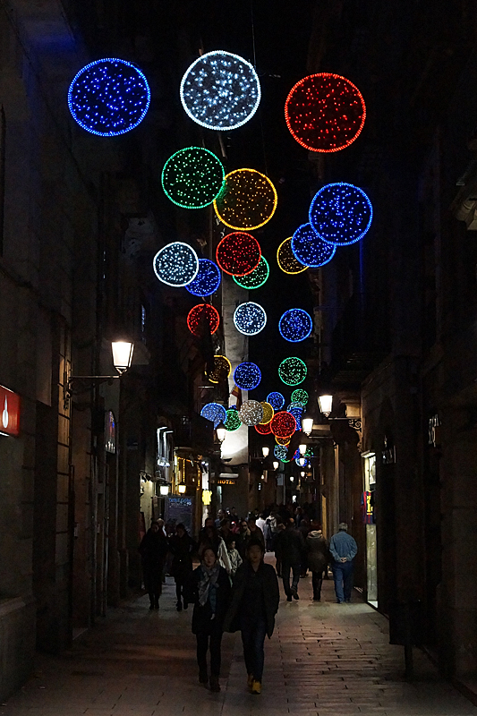 24h. à Barcelone - Illuminations de Noël