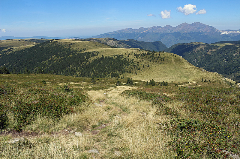 Plateau de Beille - Depuis le col des Finestres, le plateau de Beille