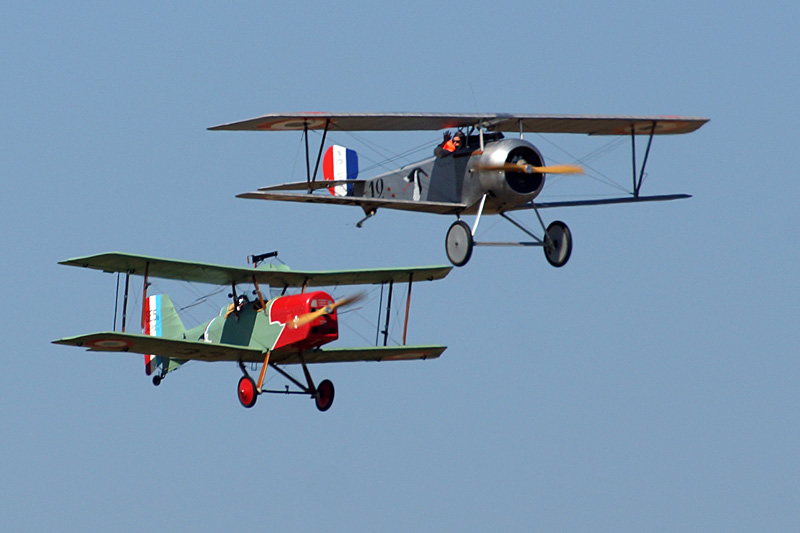 N avions à Francazal - SE-5A et Nieuport 17 (réplique)