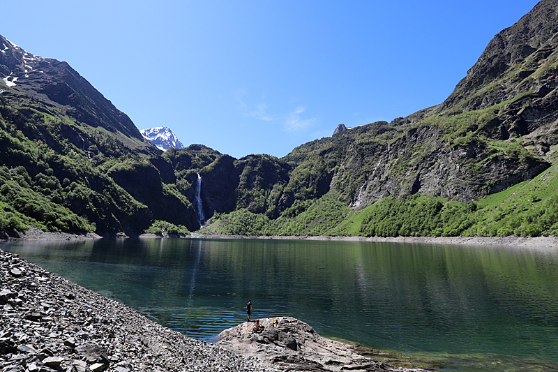 Le lac d Oô - Le lac d Oô, côté cascade d Oô