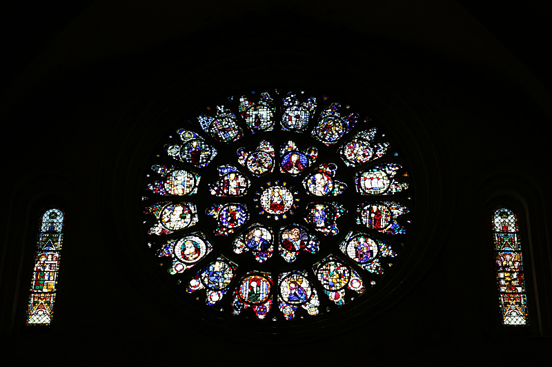 Toulouse déconfinée... - Rosace de la cathédrale Saint-Étienne