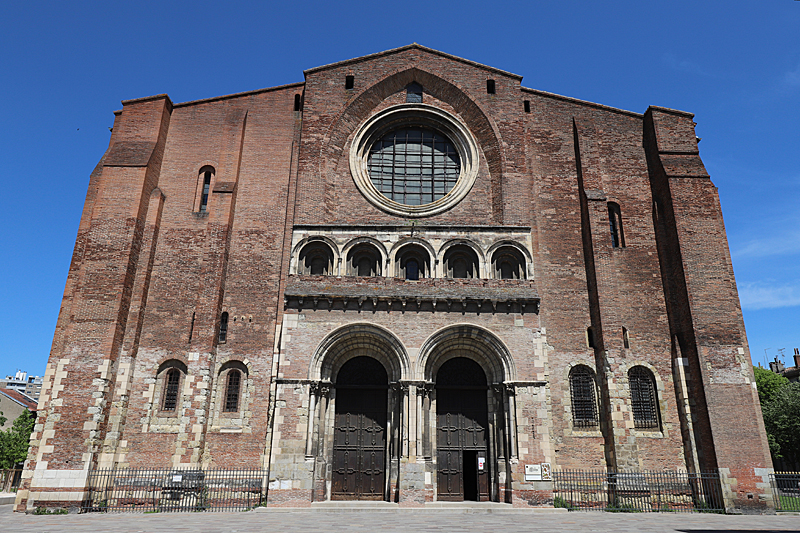 Toulouse déconfinée... - Façade de la basilique St Sernin