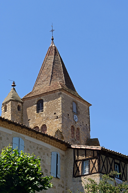 Tour en Gers ! - [b]Lavardens :[/b] le clocher de l église Saint-Michel