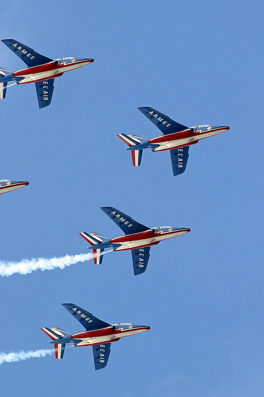 N avions à Francazal - (J1) Démonstration de la Patrouille de France