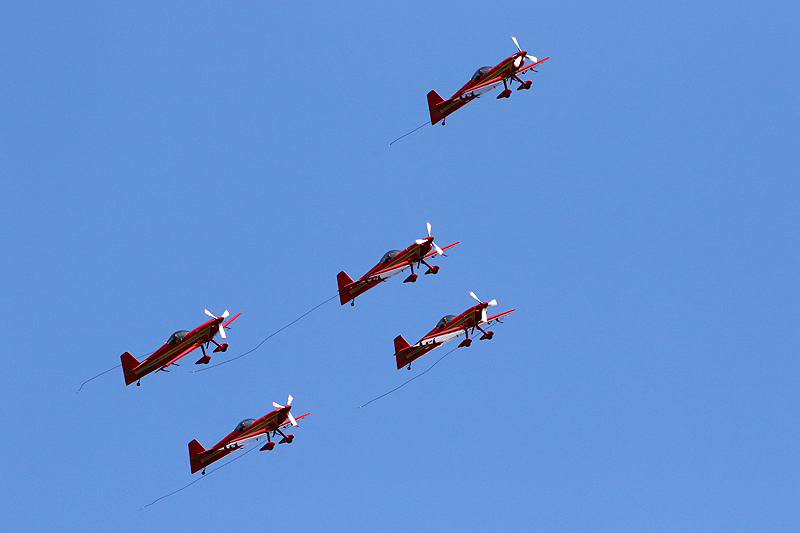 N avions à Francazal - (J2) La patrouille marocaine de la Marche Verte