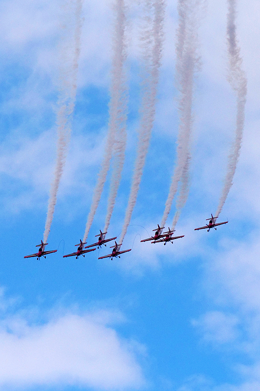 N avions à Francazal - (J1) La patrouille marocaine de la Marche Verte