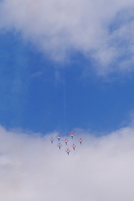 N avions à Francazal - (J1) Démonstration de la Patrouille de France
