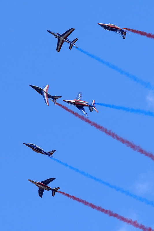 N avions à Francazal - (J1) Démonstration de la Patrouille de France