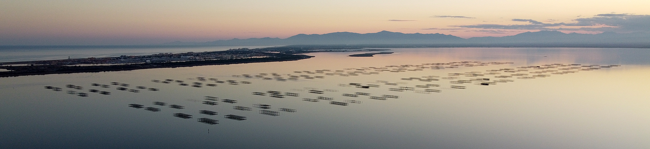 Noël à Leucate - Coucher de soleil sur l étang de Leucate