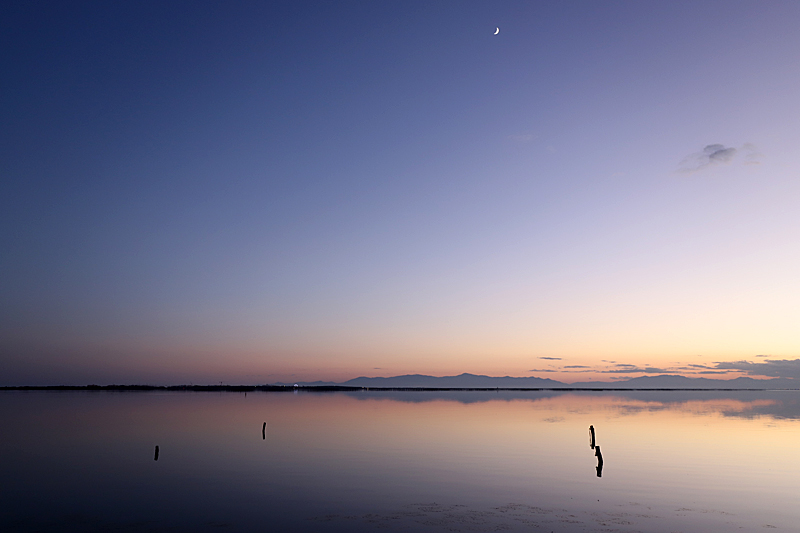Noël à Leucate - Coucher de soleil sur l étang de Leucate