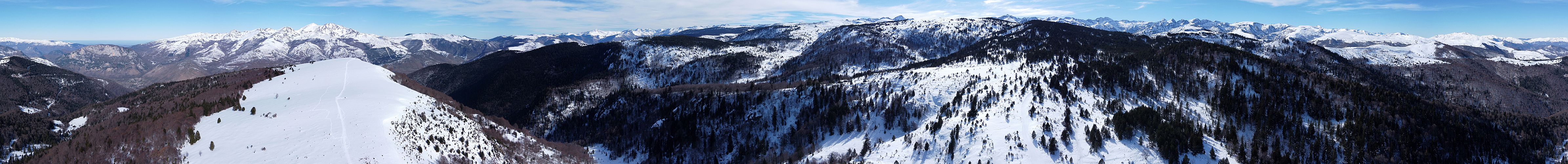 La piste de l Orry - 360 ° sur la piste de l Orry (Plateau de Bielle)