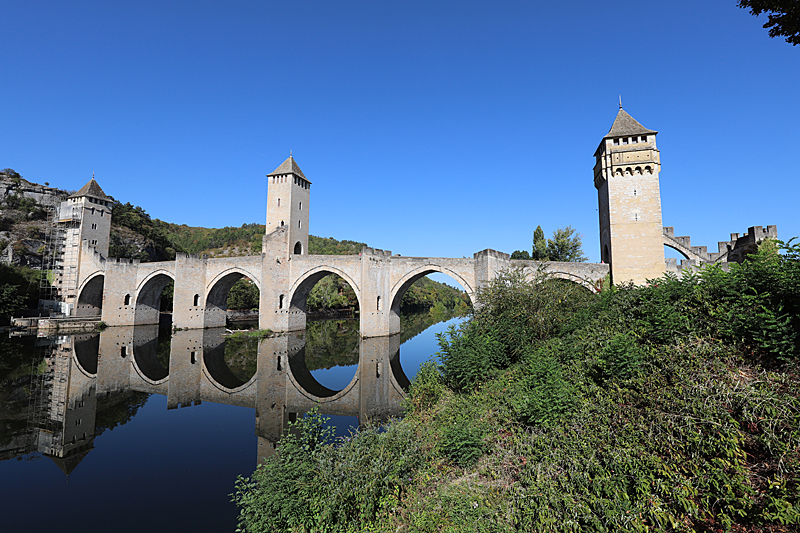 Le Pont Valentré - Depuis la rive droite