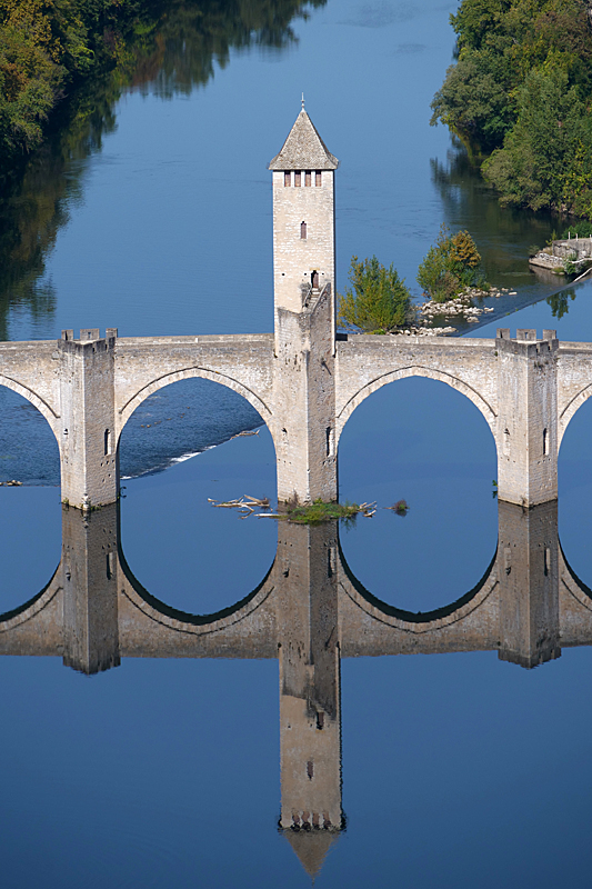 Le Pont Valentré - Depuis le point de vue de la Croix de Magne