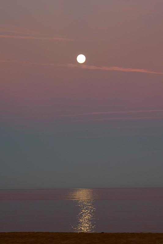 Couchers de soleil - Lever de lune sur la Méditerranée