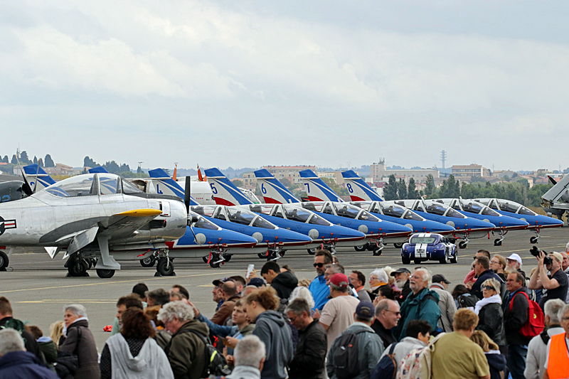 N avions à Carcassonne - Arrivée sur le meeting, la Patrouille de France est là !