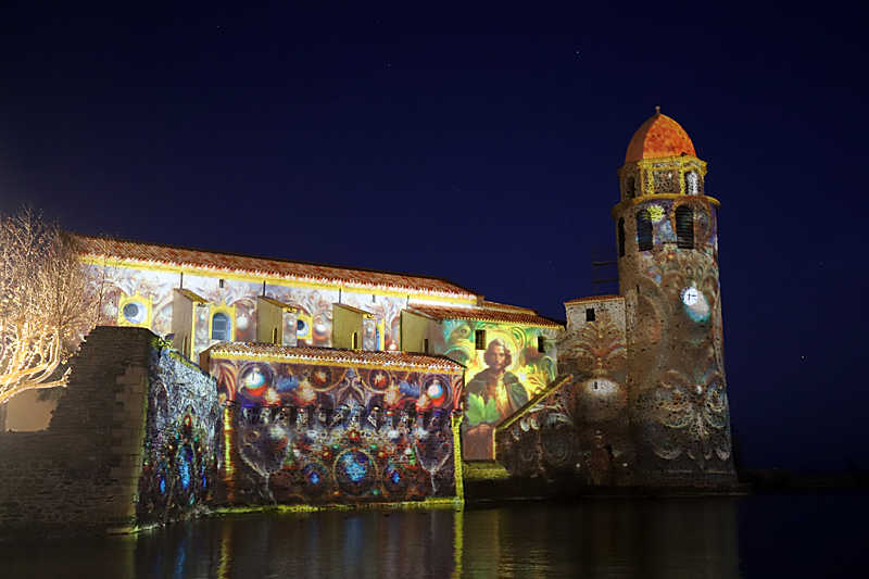 Lumières sur Mer ! - L église de Collioure